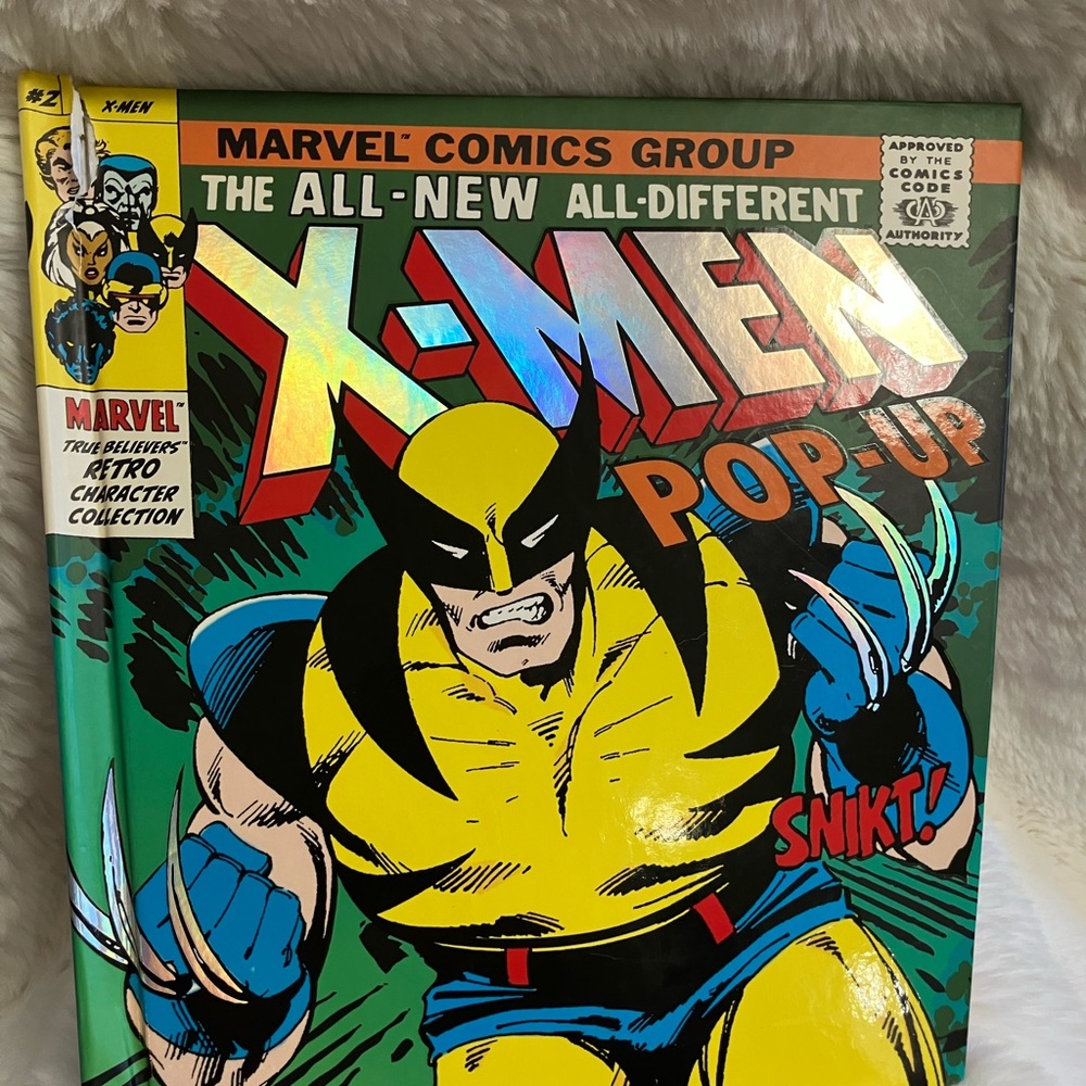 Marvel X-Men Retro Comic Pop up Hardcover with Vibrant Colors
